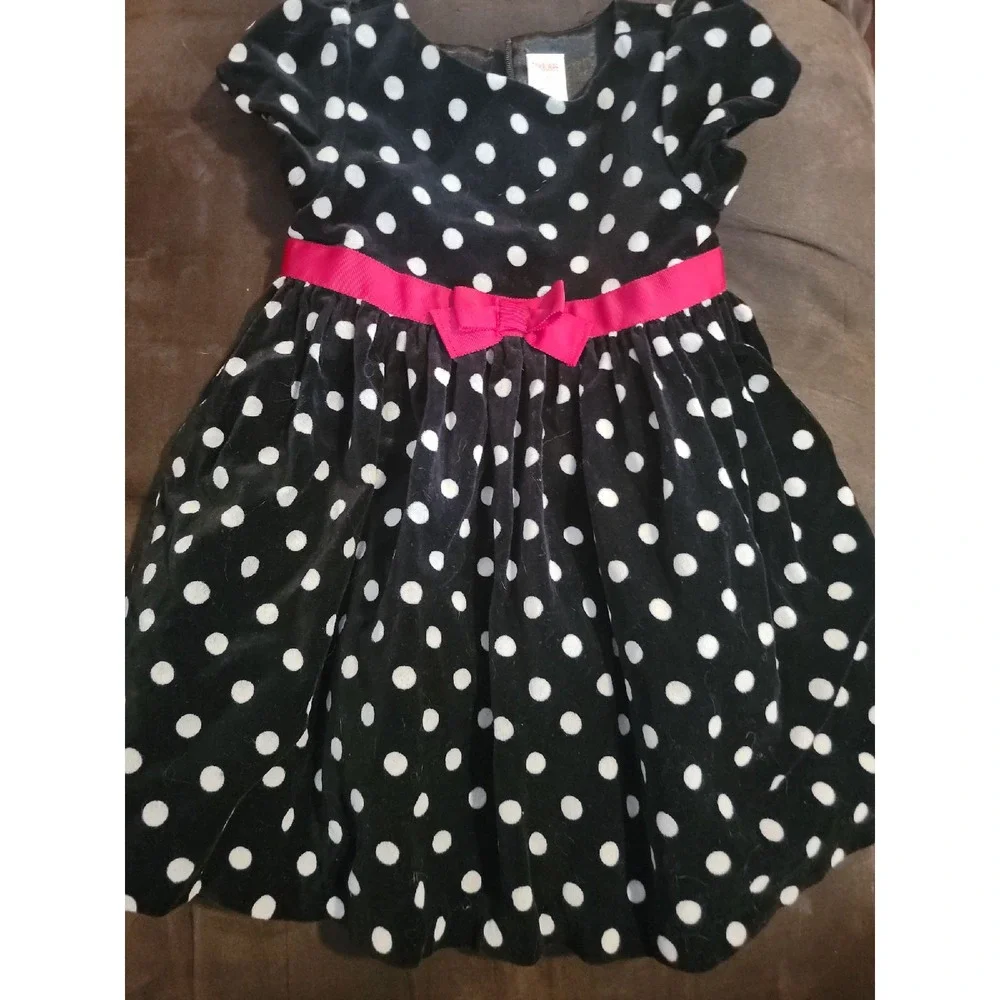 Gymboree holiday panda‎ polka dot dress size 2t